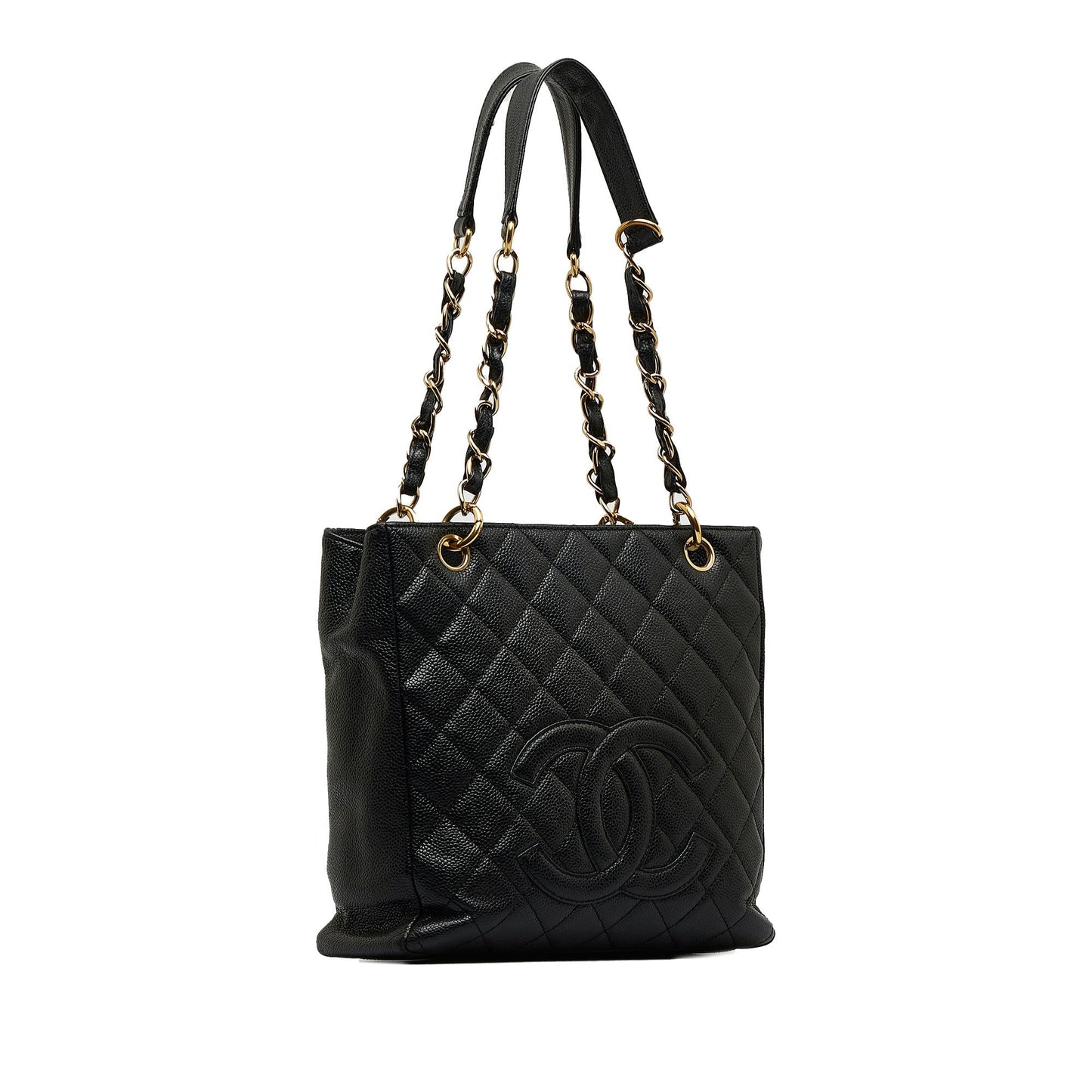 Chanel Caviar Petite Shopping Tote (SHG-ivSuzo)