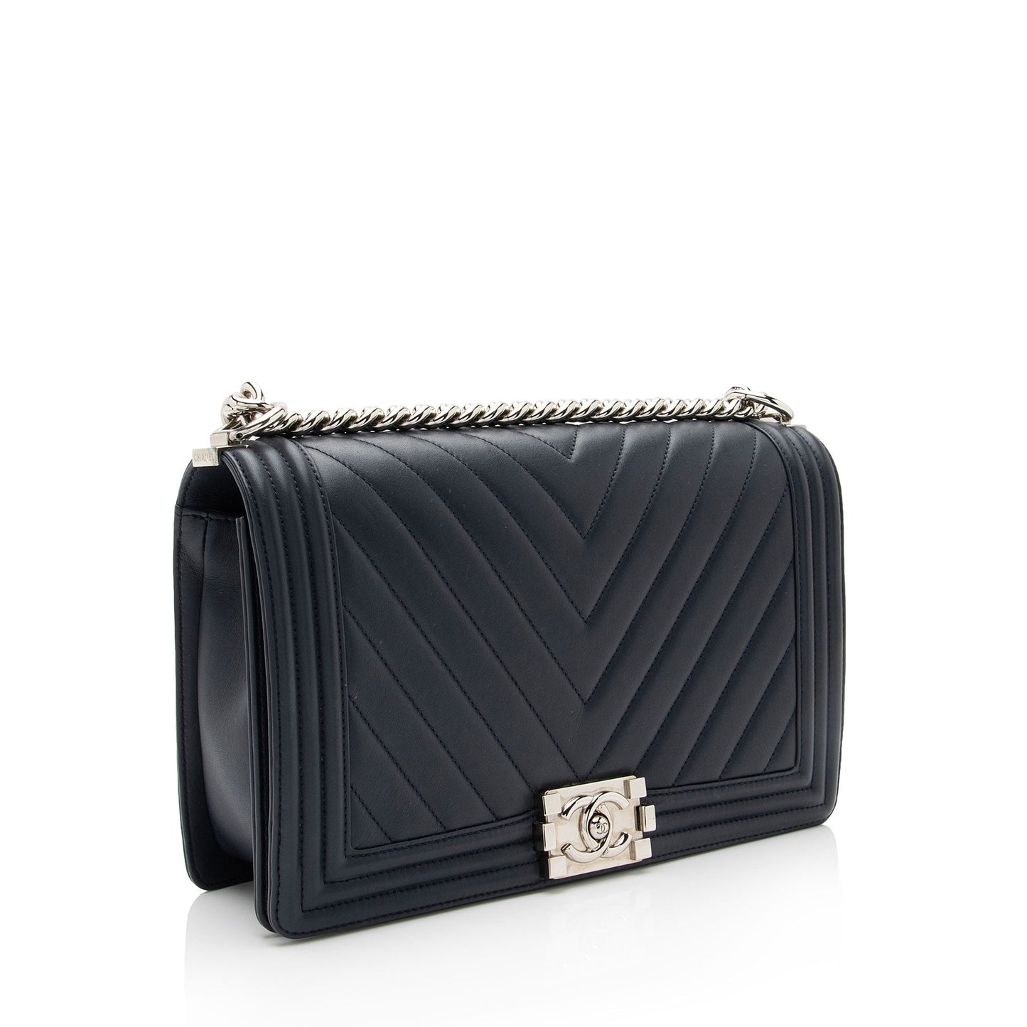 Chanel Chevron Lambskin New Medium Boy Bag (SHF-SYvI5N)