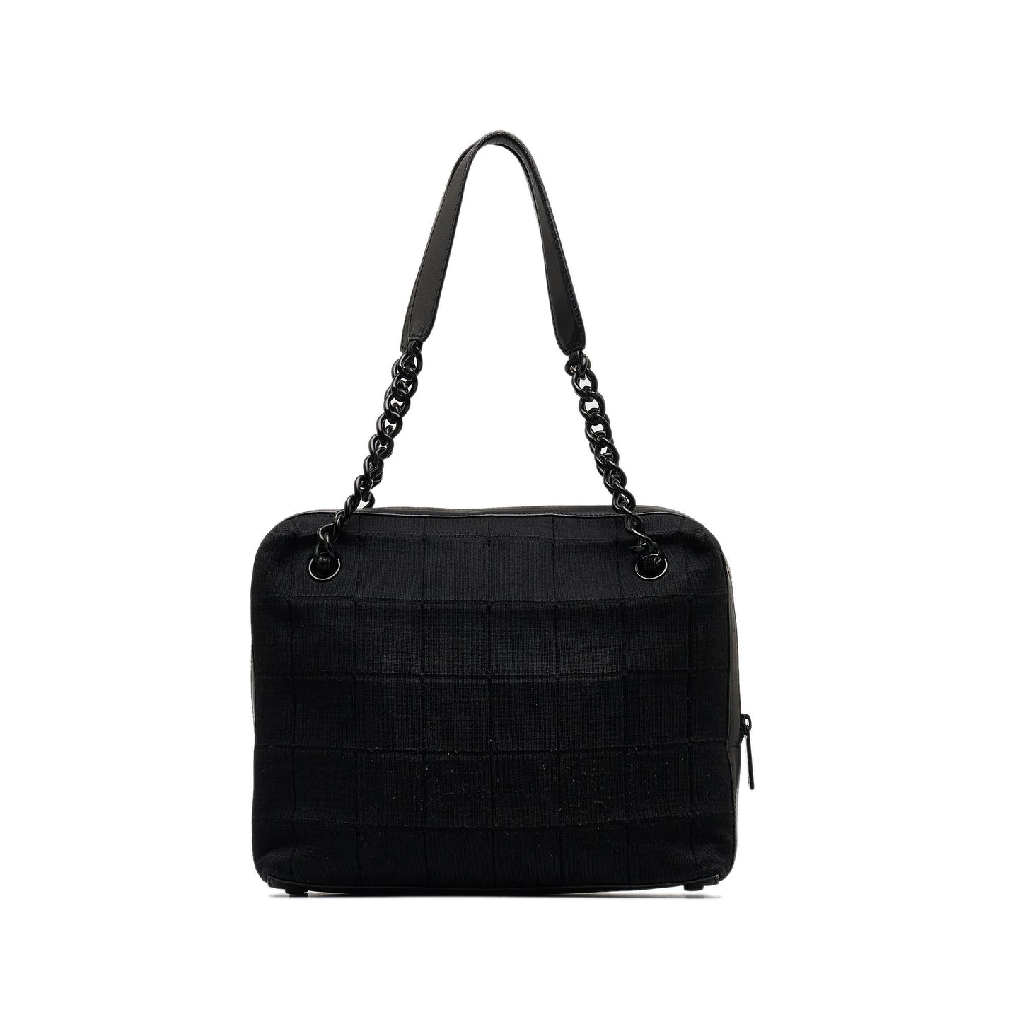 Chanel Cotton Choco Bar Shoulder Bag (SHG-05HMsv)