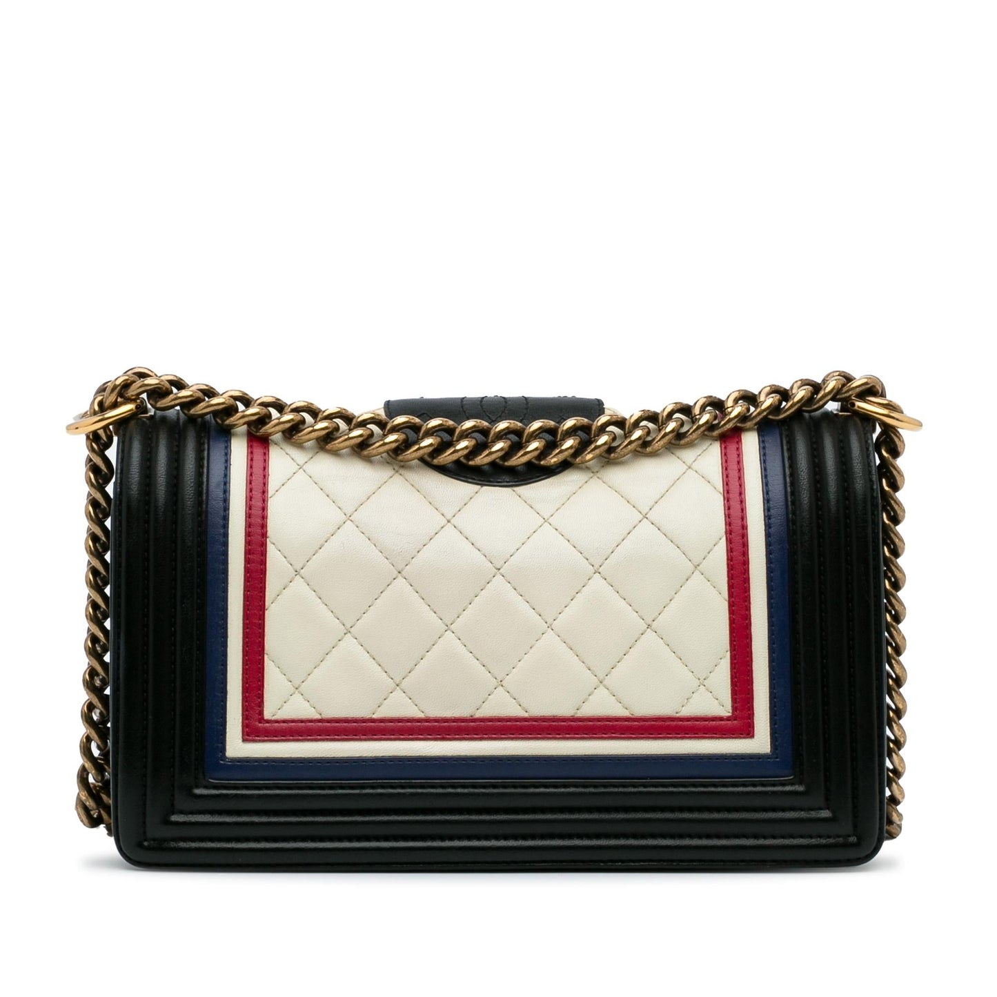 Chanel Crest-Embellished Medium Boy Bag (SHG-0OF1ya)