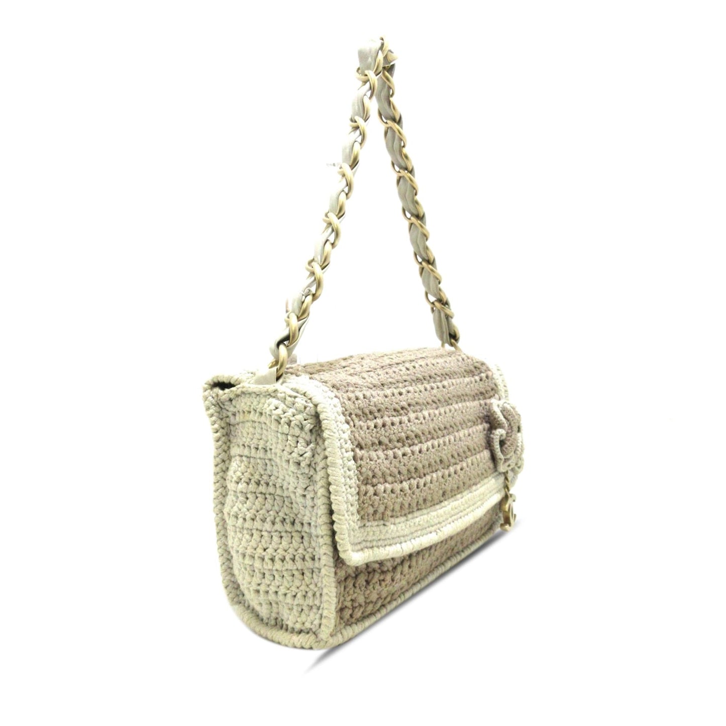 Chanel Crochet Camellia Flap (SHG-zv45xL)