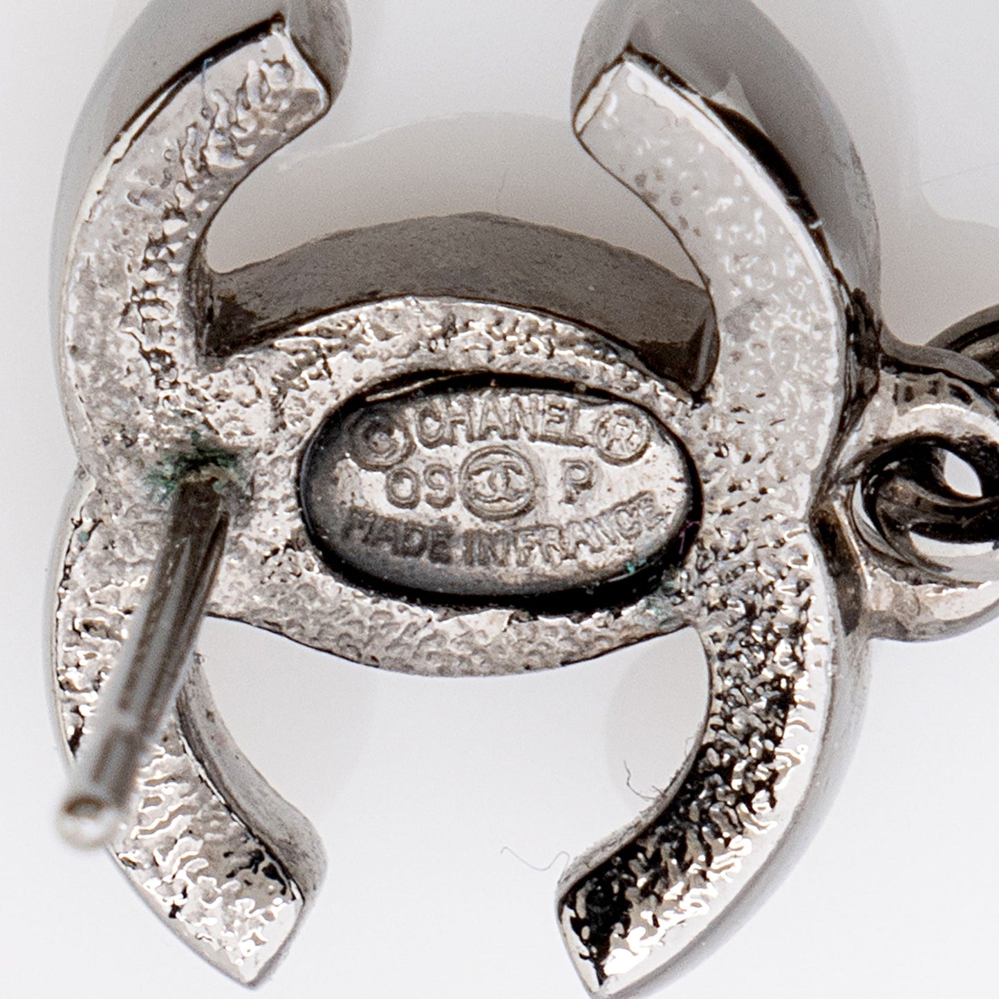 Chanel Crystal CC Bead Drop Earrings (SHF-UM6W64)