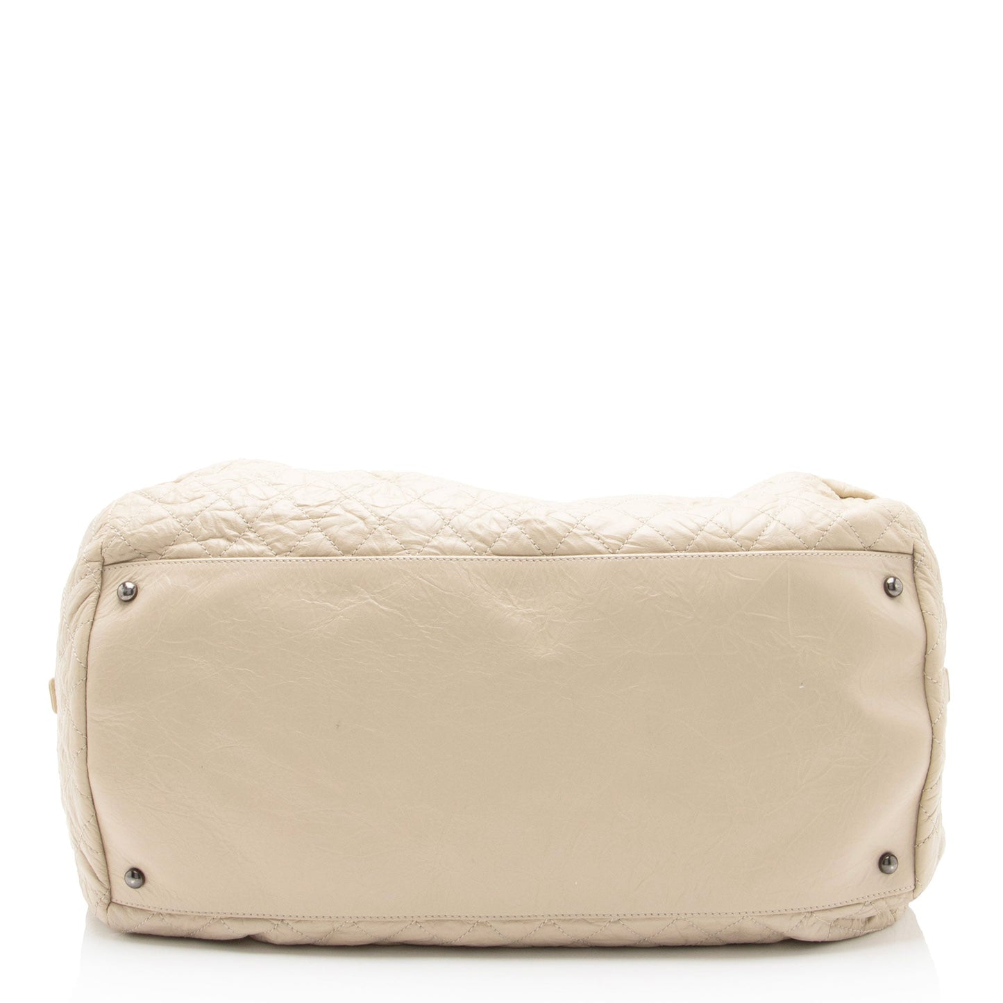 Chanel Distressed Lambskin Coco Rider Large Bowler Bag (SHF-B7H8qF)