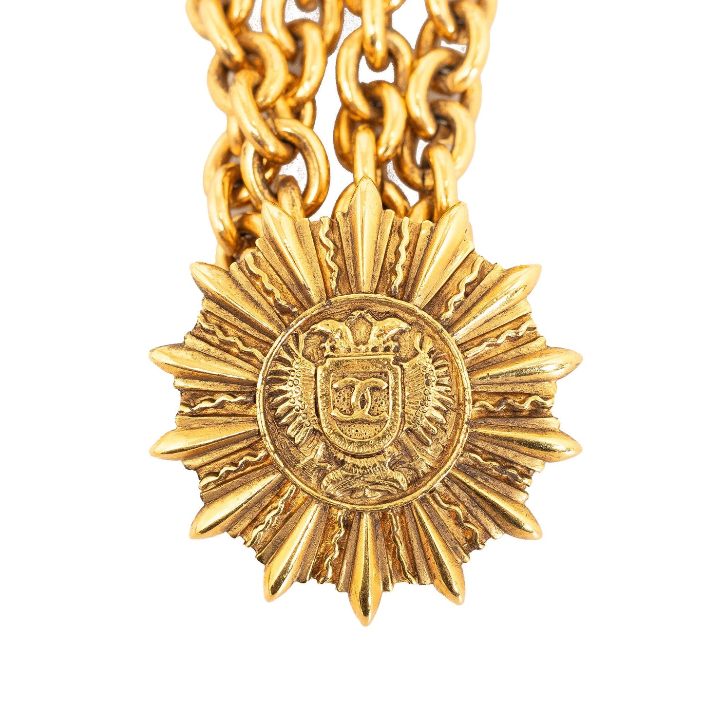 Chanel Double Sun CC Chain-Link Belt - 33 / 83.00 (SHG-4tol7H)