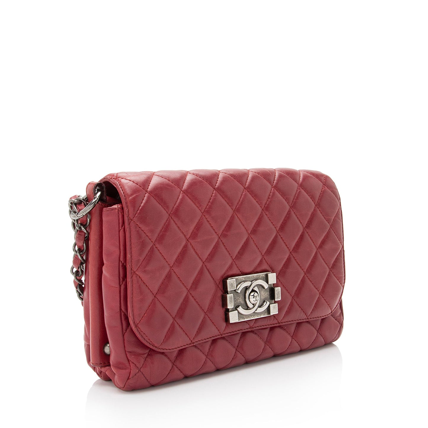 Chanel Glazed Calfskin Soft Small Boy Bag (SHF-2sRZT7)