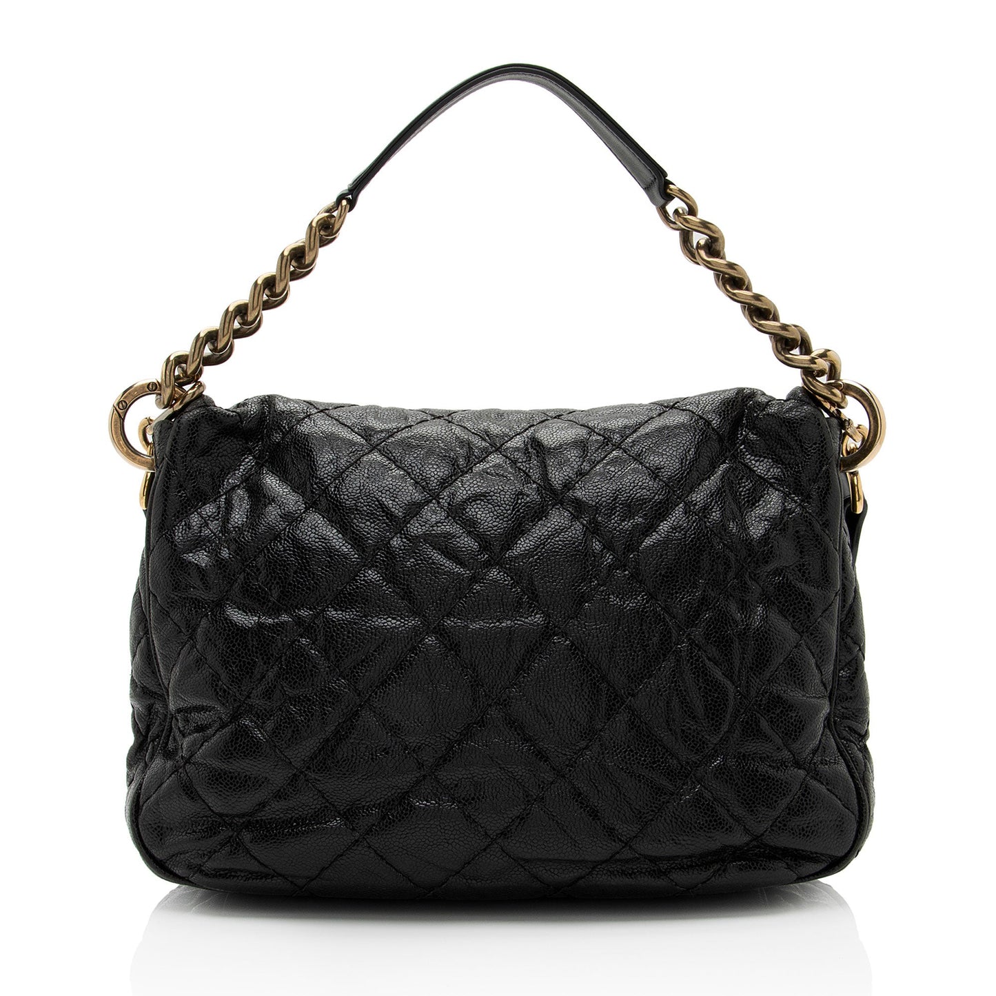 Chanel Glazed Caviar Coco Pleats Messenger Bag (SHF-KGhO50)