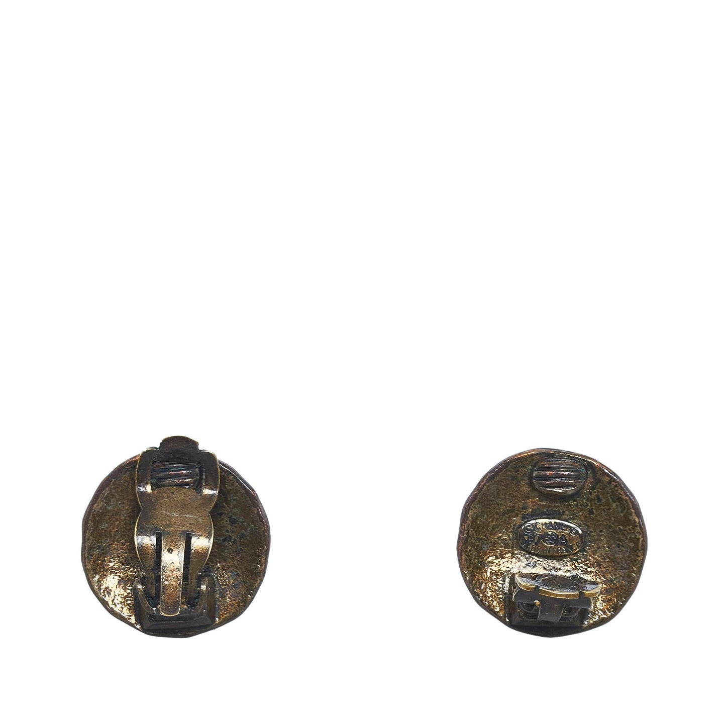 Chanel Gold-Tone Clip-On CC Earrings (SHG-GUWEtm)