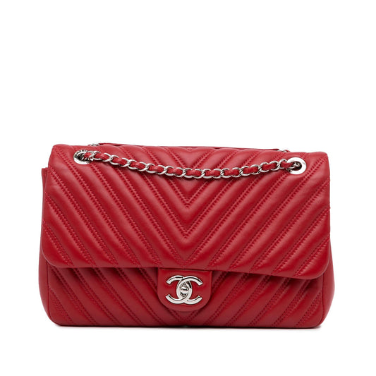 Chanel Jumbo Chevron Double Flap Bag (SHG-FmRuwm)