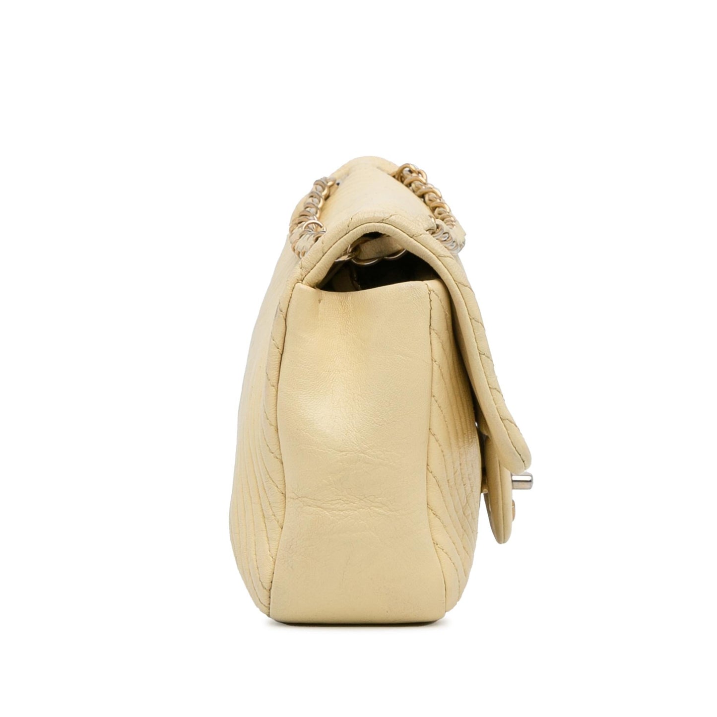 Chanel Jumbo Chevron Single Flap Bag (SHG-JJ2JXA)