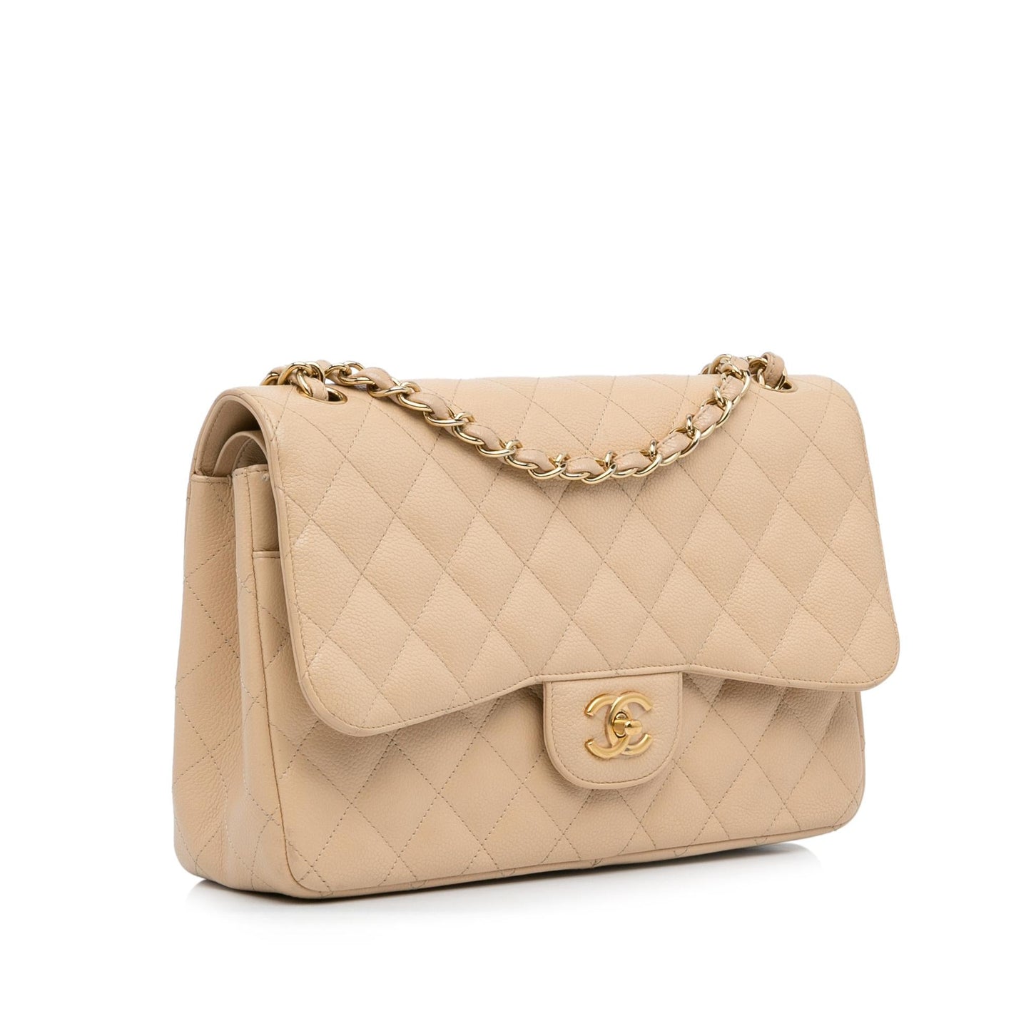 Chanel Jumbo Classic Caviar Double Flap (SHG-hLLhcE)
