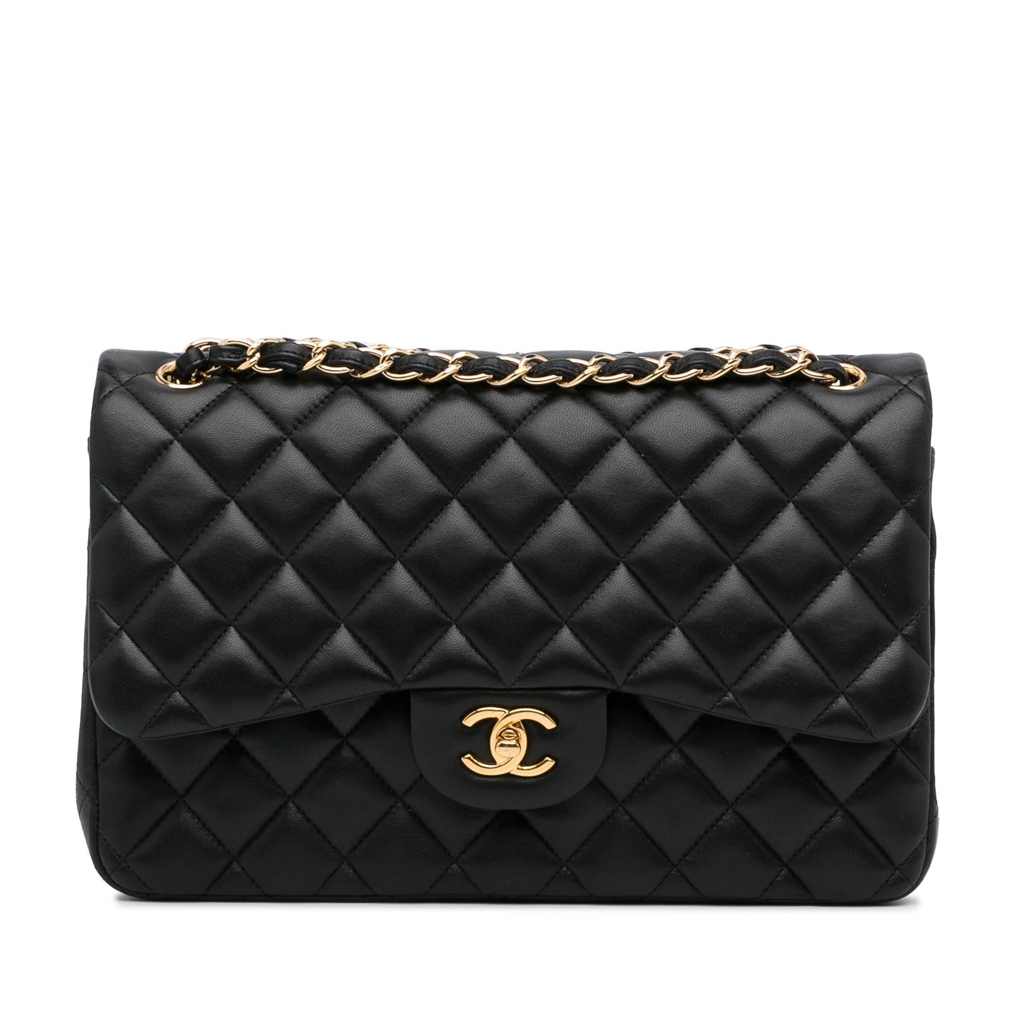 Chanel Jumbo Classic Lambskin Double Flap (SHG-Bvc5Ul)