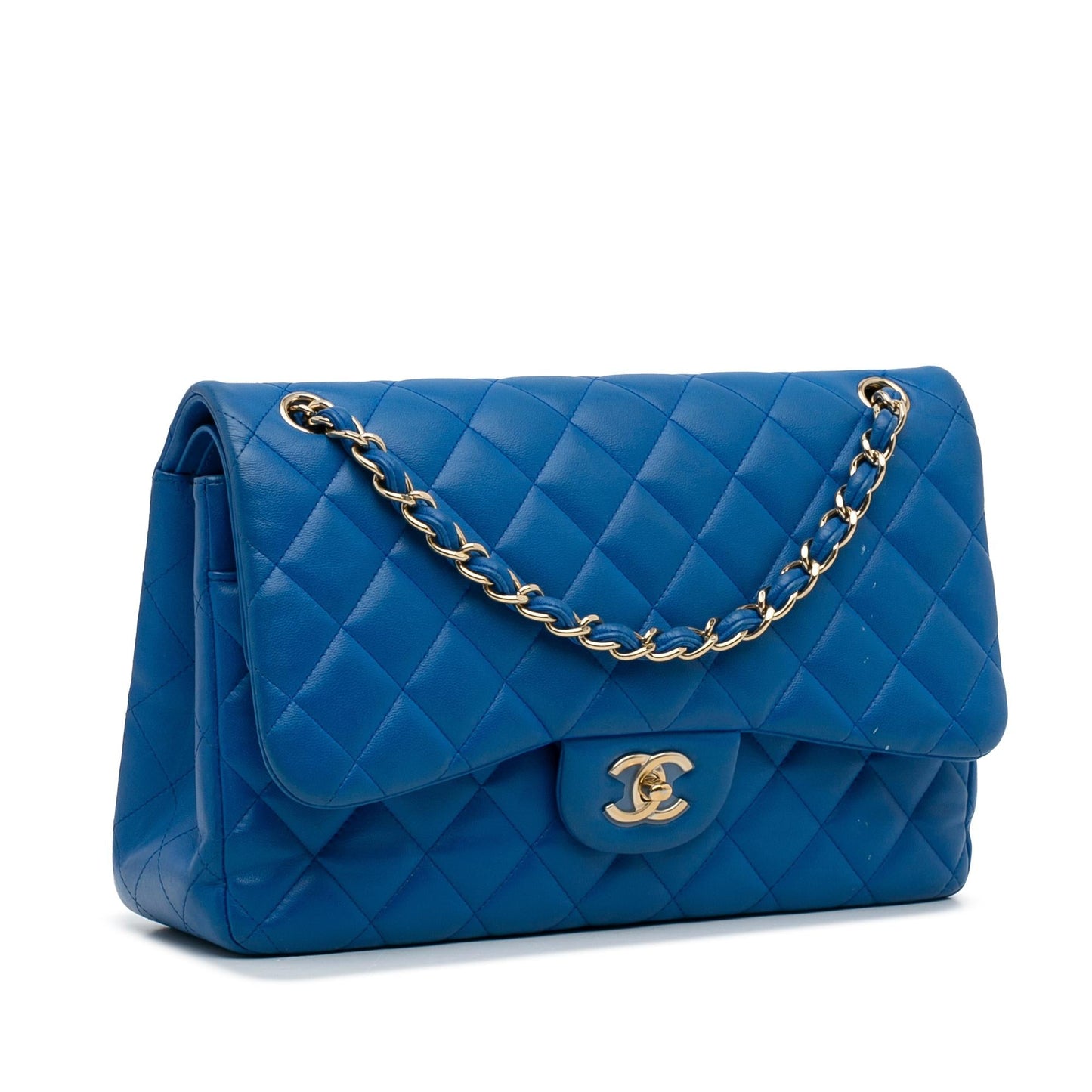 Chanel Jumbo Classic Lambskin Double Flap (SHG-wlc4yE)