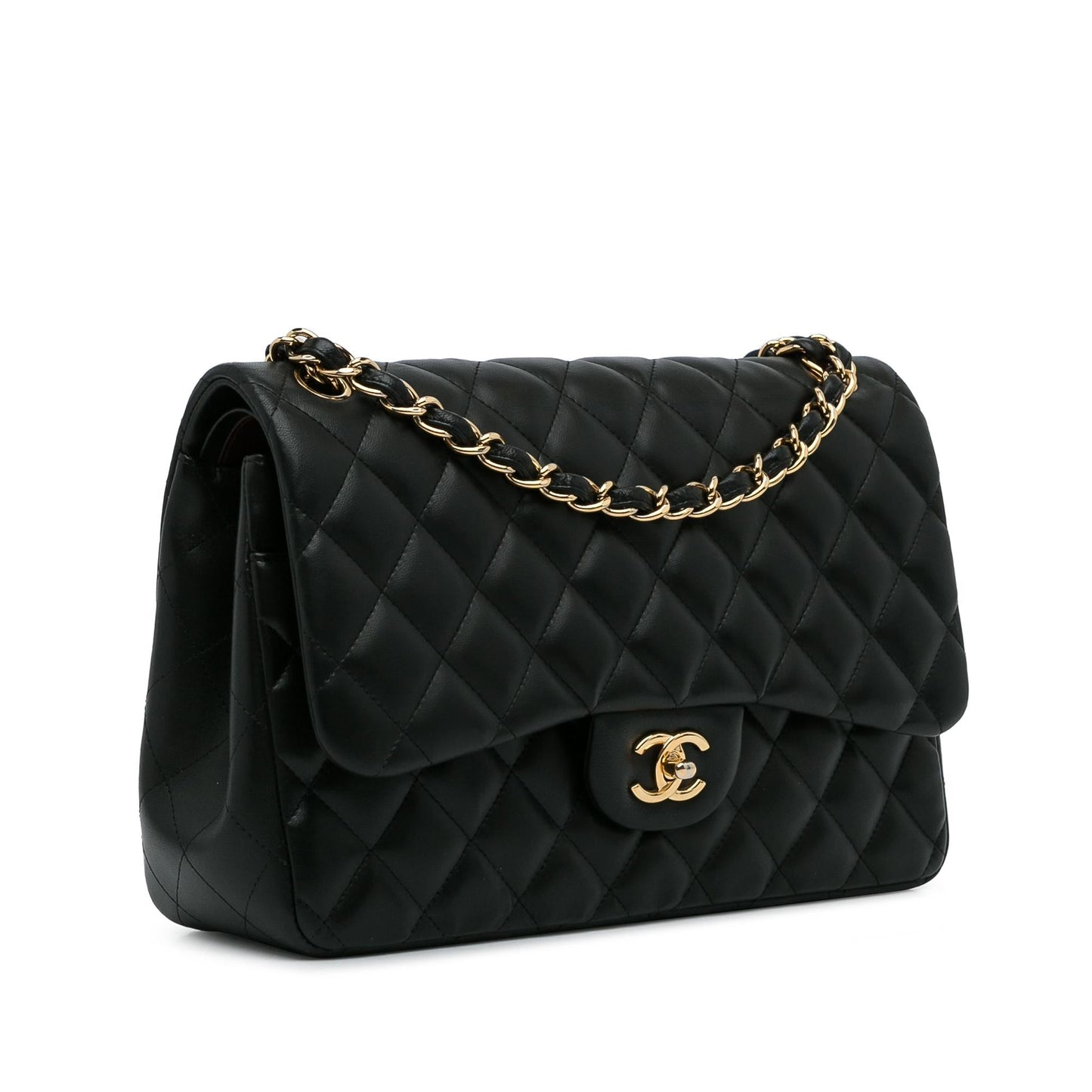 Chanel Jumbo Classic Lambskin Double Flap (SHG-j2TOdY)