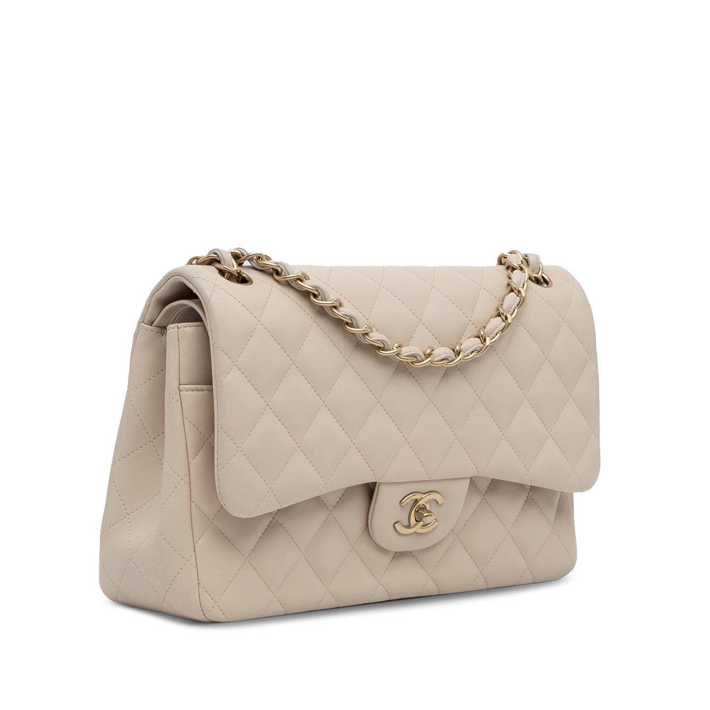 Chanel Jumbo Classic Lambskin Double Flap (SHG-71EeWJ)