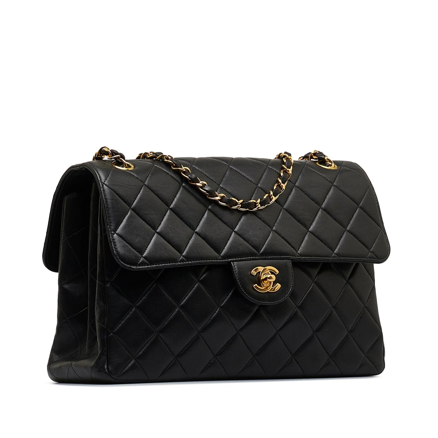 Chanel Jumbo Classic Lambskin Single Flap Bag (SHG-zQZOuM)