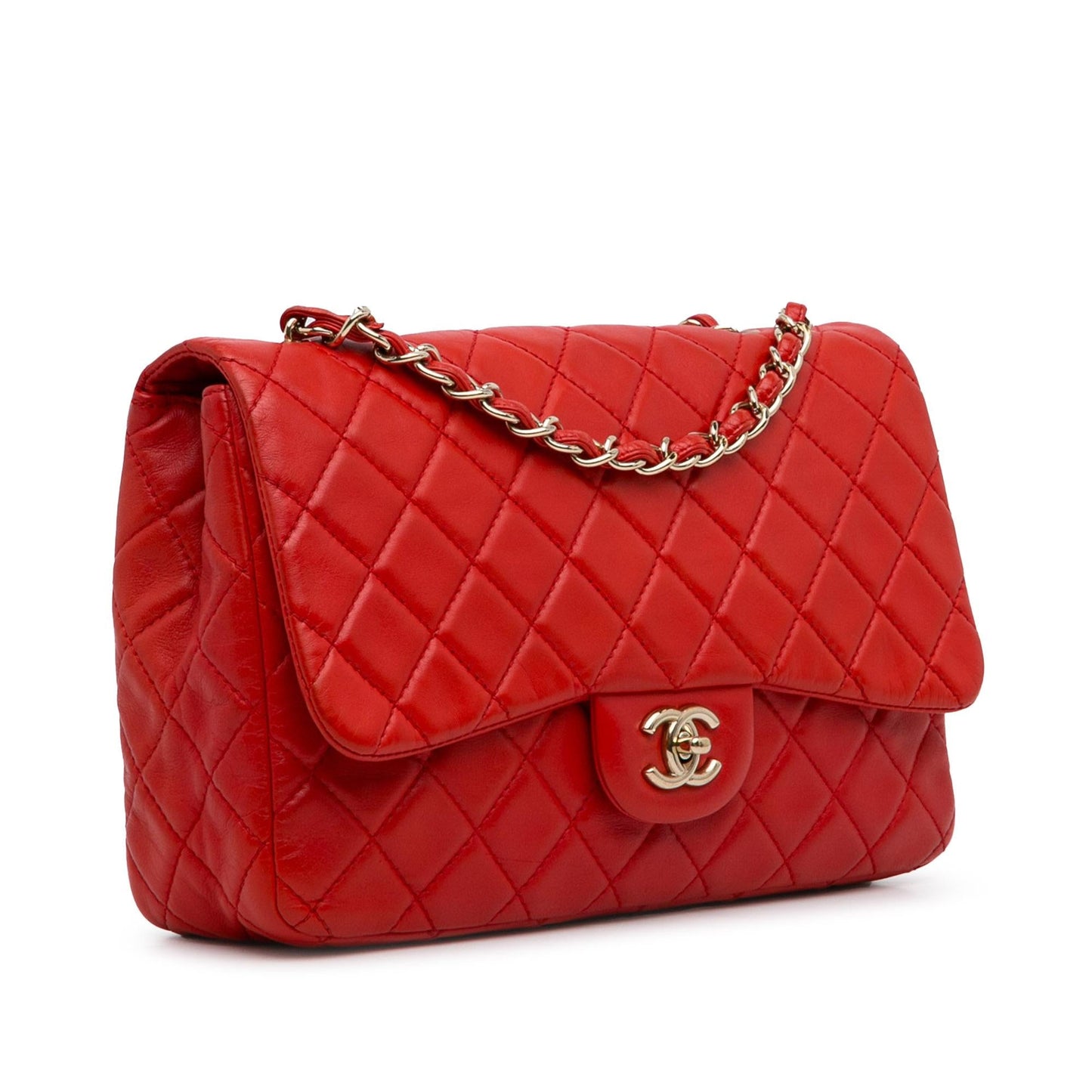 Chanel Jumbo Classic Lambskin Single Flap (SHG-4gCZeR)