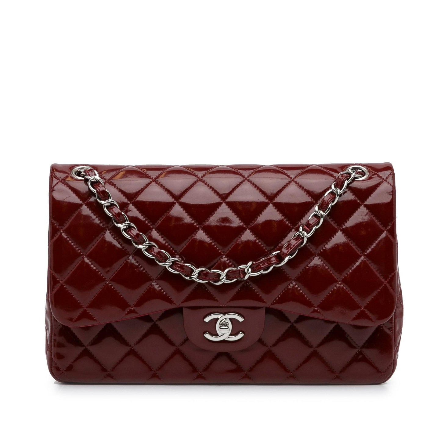 Chanel Jumbo Classic Patent Double Flap (SHG-Nqpvs3)