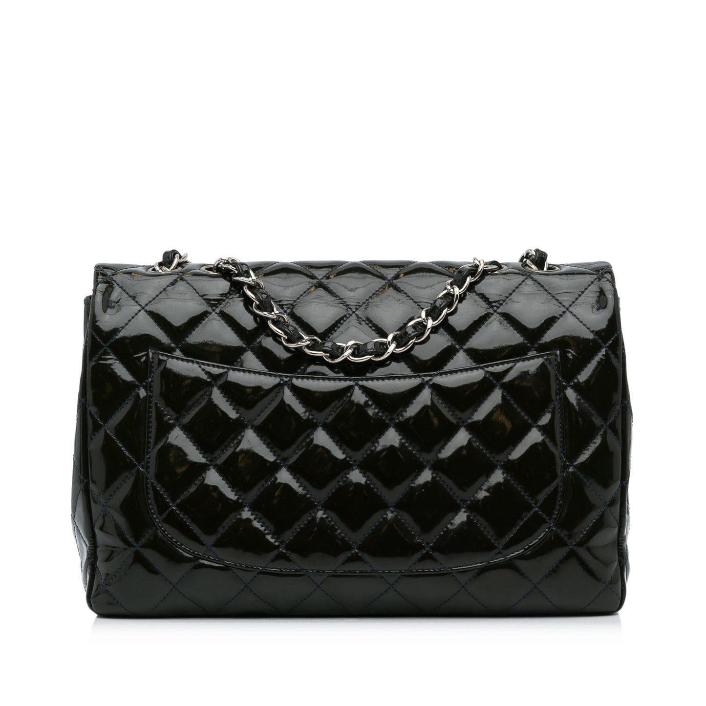 Chanel Jumbo Classic Patent Single Flap Bag (SHG-WIi3Tf)