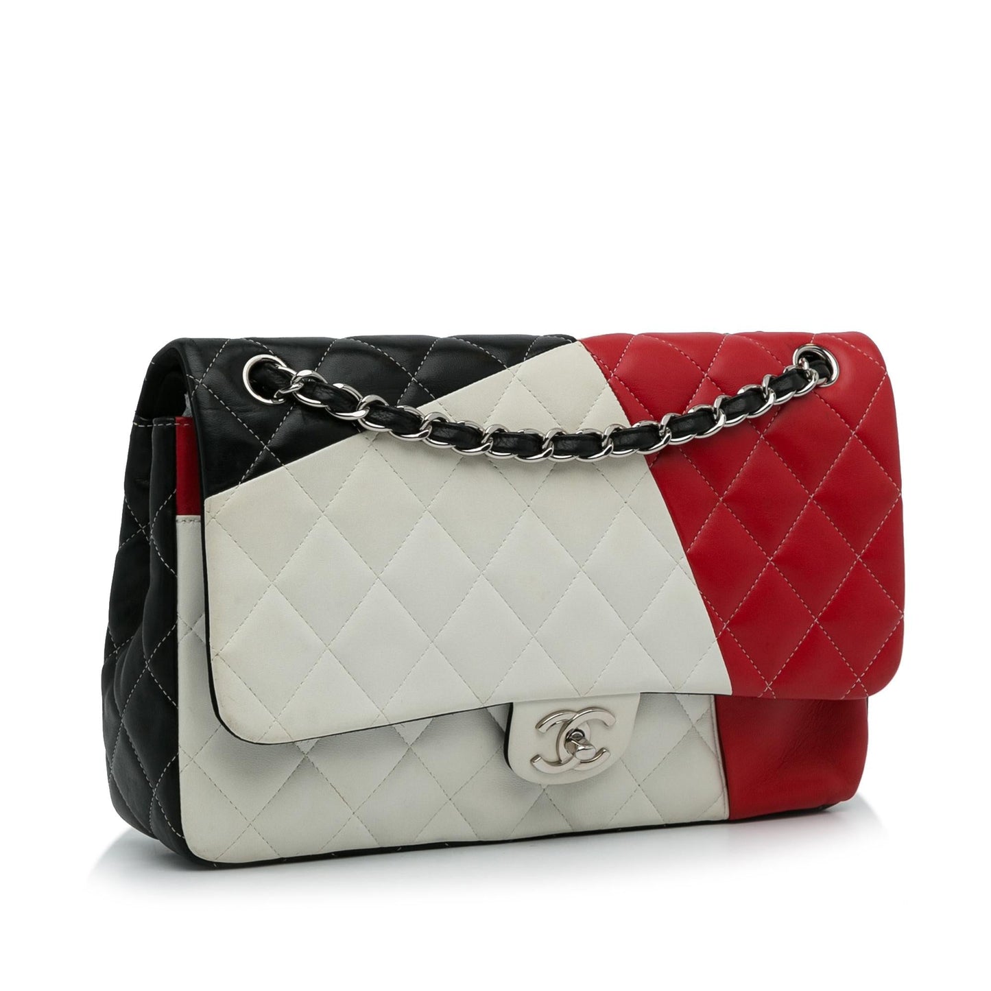 Chanel Jumbo Colorblock Classic Flap Bag (SHG-M8i3M9)