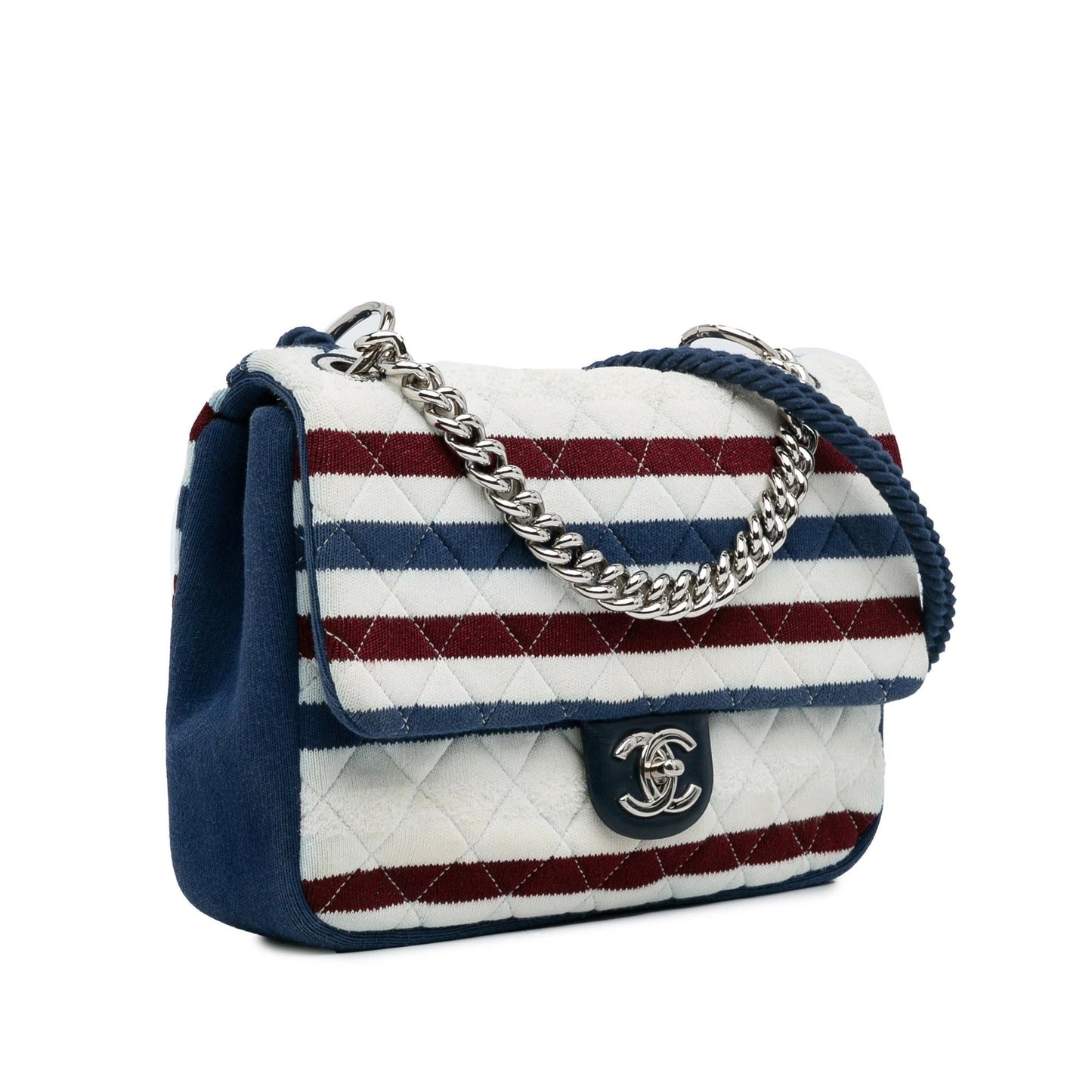 Chanel Jumbo Jersey Rope Flap Bag (SHG-ixkP1F)