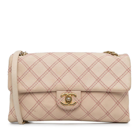 Chanel Jumbo Quilted Calfskin Triple Stitched Flap (SHG-F4DDBD)