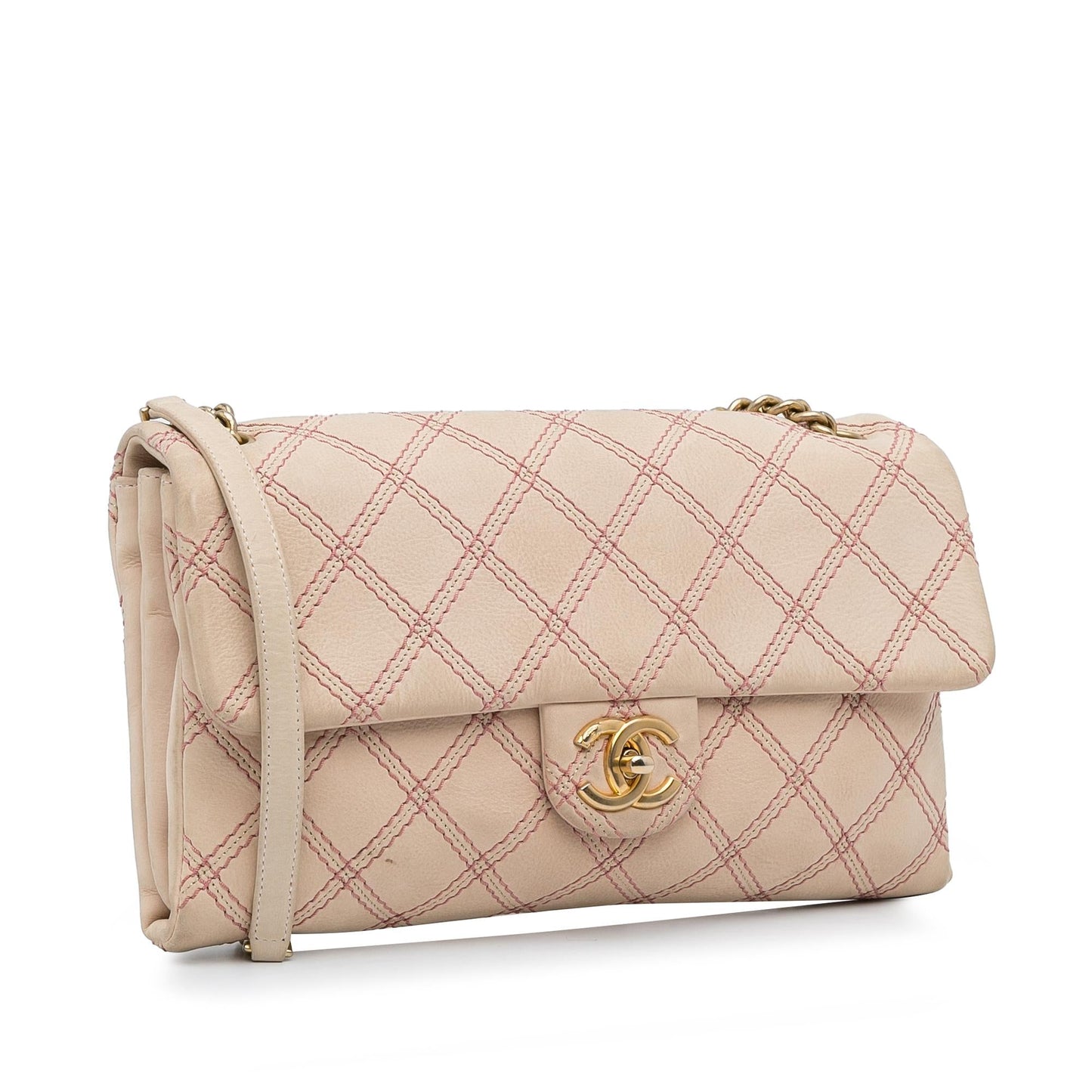 Chanel Jumbo Quilted Calfskin Triple Stitched Flap (SHG-F4DDBD)