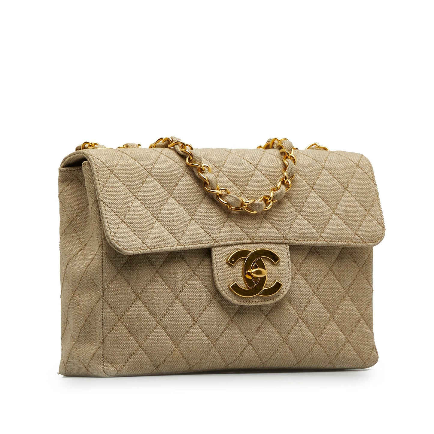 Chanel Jumbo XL Classic Cotton Single Flap (SHG-YZOG3l)