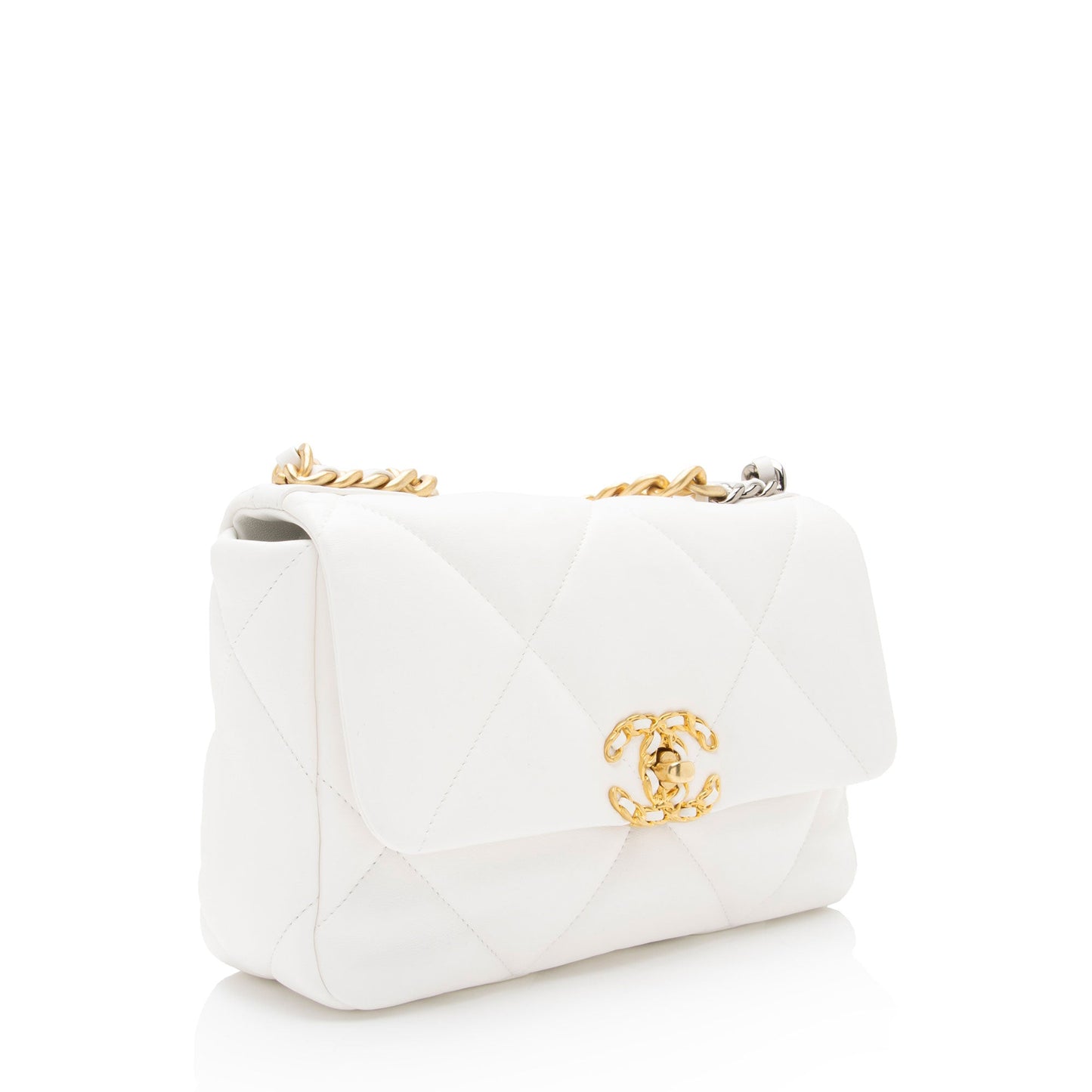 Chanel Lambskin 19 Medium Flap Shoulder Bag (SHF-mCNqcK)