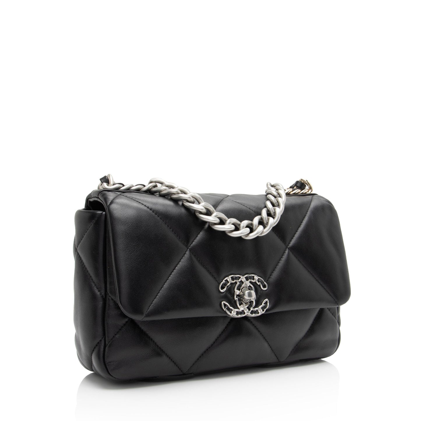 Chanel Lambskin 19 Medium Flap Shoulder Bag (SHF-boGp4i)