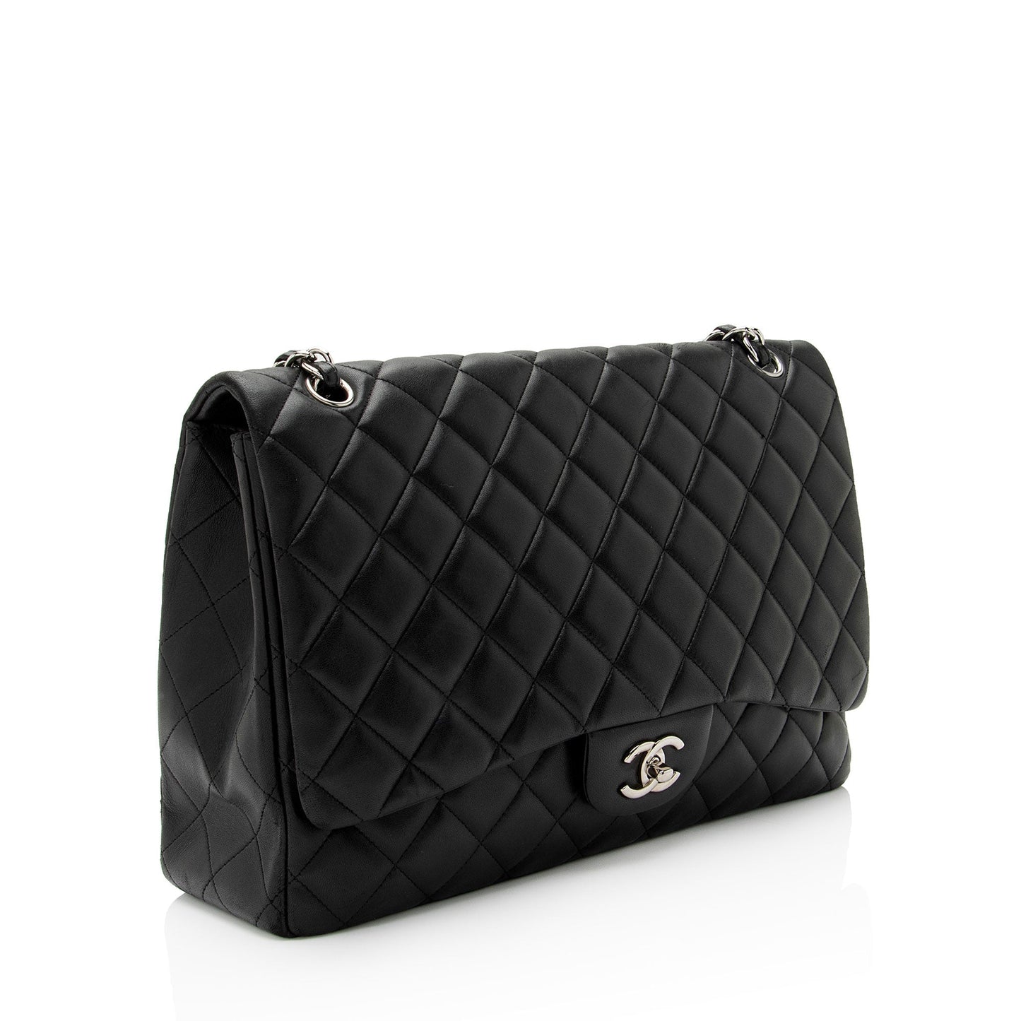 Chanel Lambskin Classic Maxi Single Flap Bag (SHF-zrKD0o)