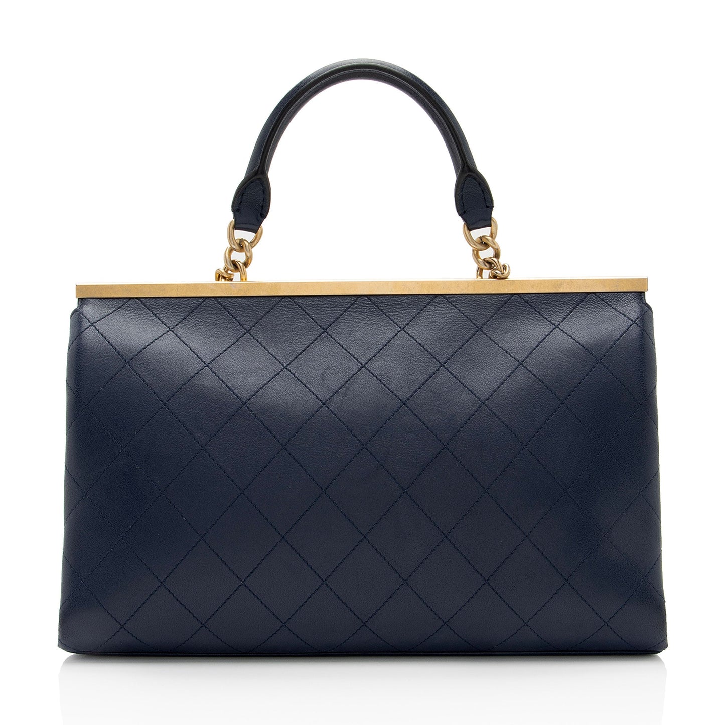 Chanel Lambskin Coco Lux Top Handle Flap Bag (SHF-E3U0SX)