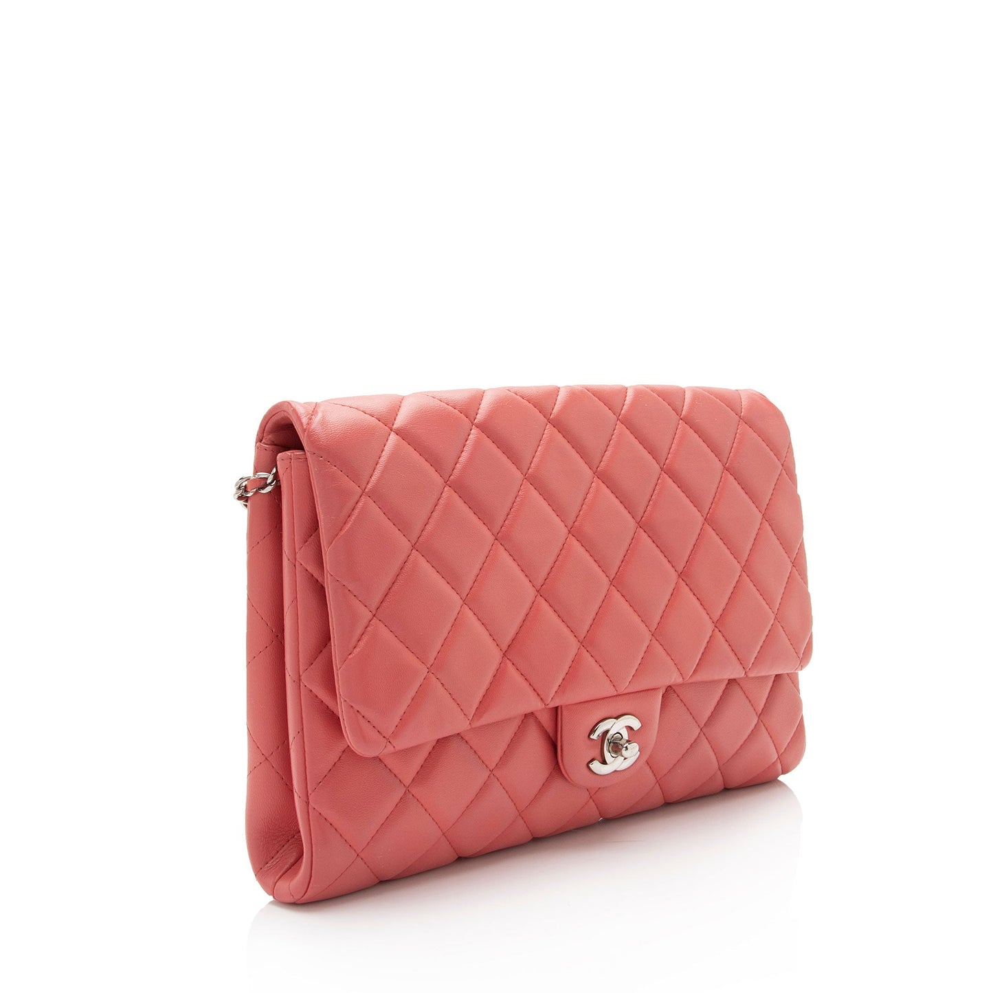 Chanel Lambskin Flap Clutch on Chain (SHF-1nJPM6)