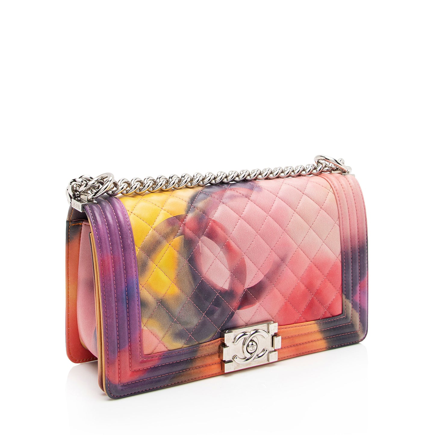 Chanel Lambskin Flower Power Old Medium Boy Bag (SHF-gR6sxo)