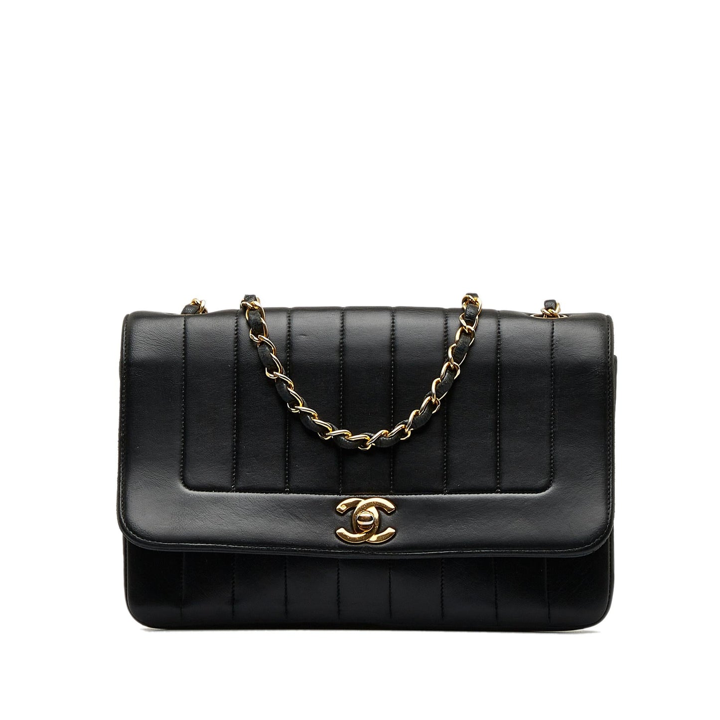 Chanel Lambskin Vertical Border Flap (SHG-yQHgIP)