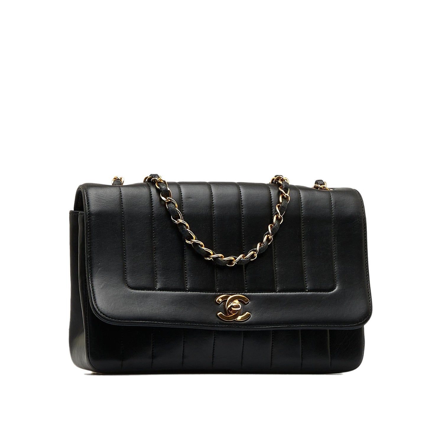 Chanel Lambskin Vertical Border Flap (SHG-yQHgIP)