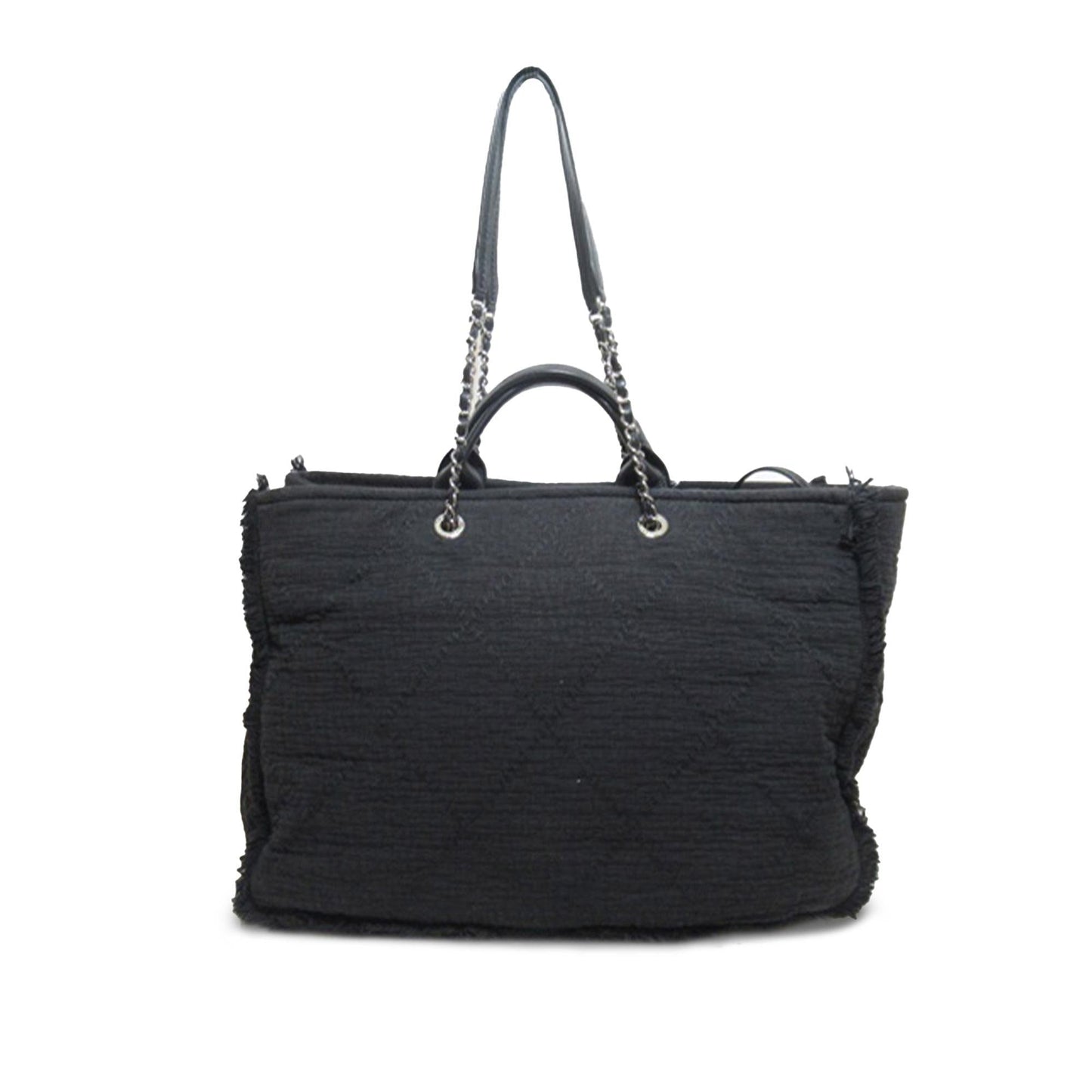 Chanel Large Canvas Double Face Shopping Tote (SHG-o4gXZL)