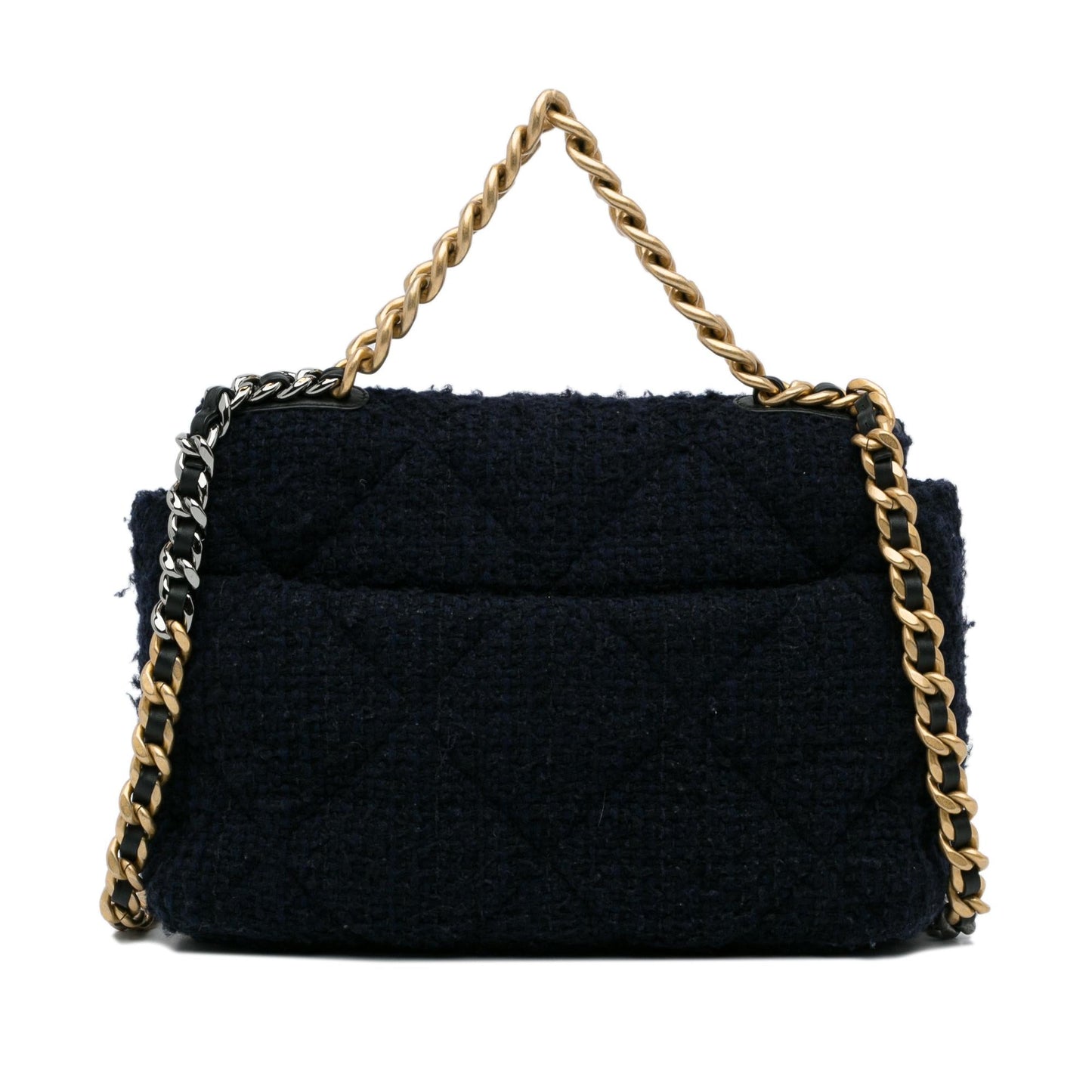Chanel Large Tweed 19 Flap Bag (SHG-pvoWxr)
