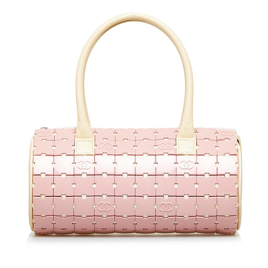 Chanel Lucite Puzzle Barrel Handbag (SHG-FENZ2D)