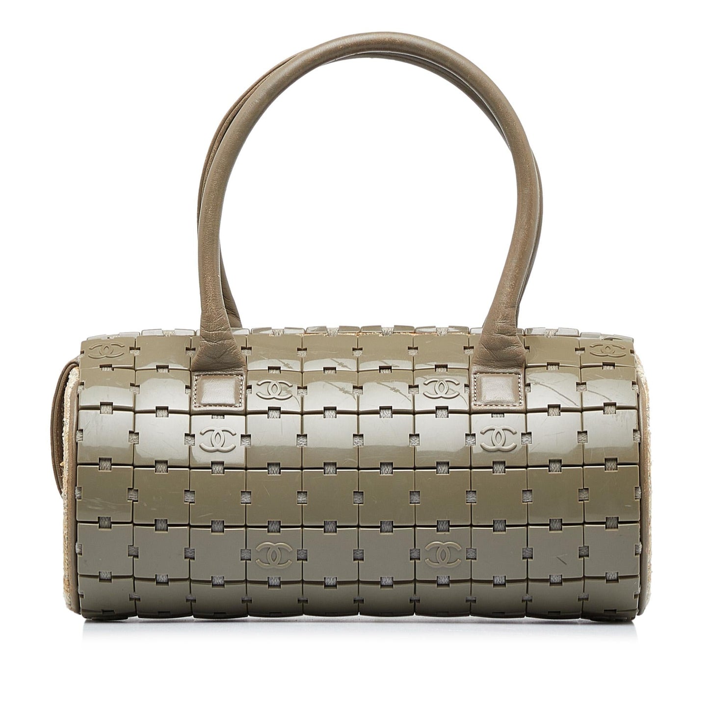 Chanel Lucite Puzzle Barrel Handbag (SHG-WS6nP1)