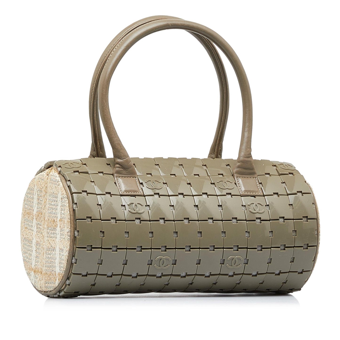 Chanel Lucite Puzzle Barrel Handbag (SHG-WS6nP1)