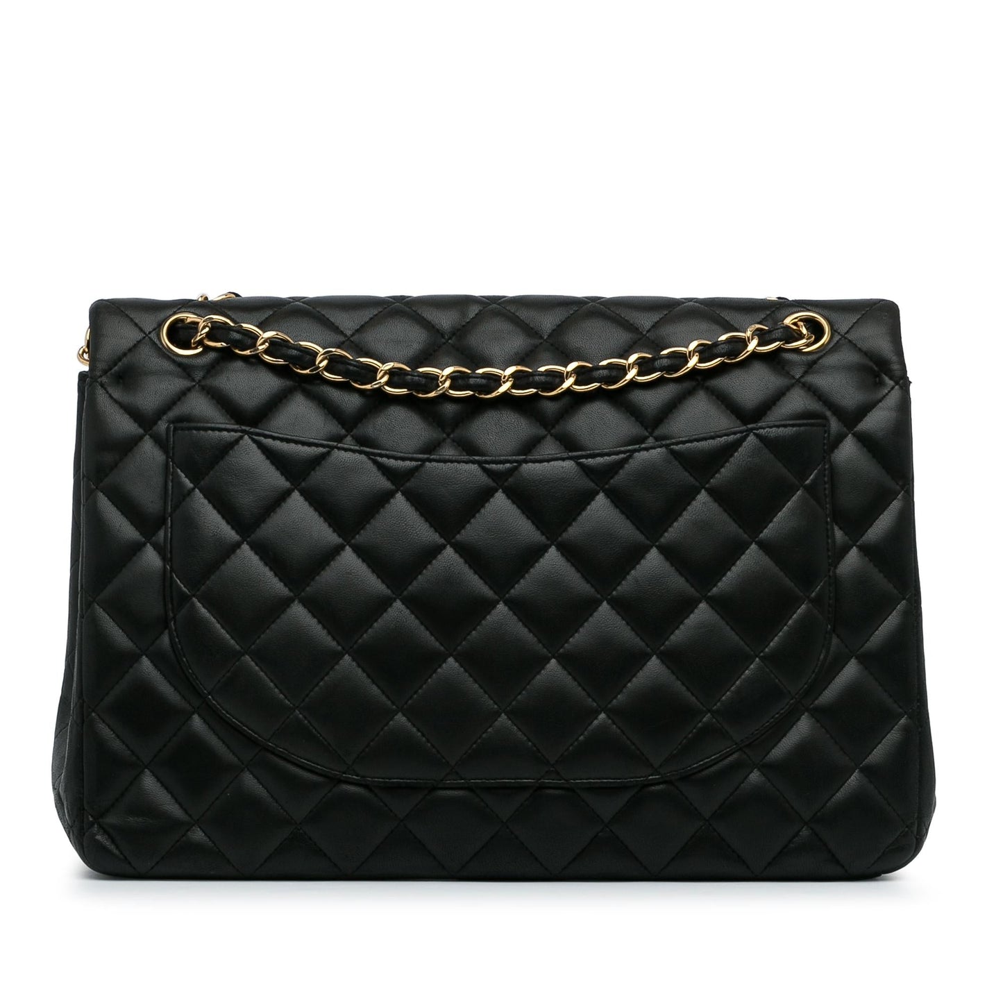 Chanel Maxi Classic Lambskin Double Flap (SHG-eE9hXY)