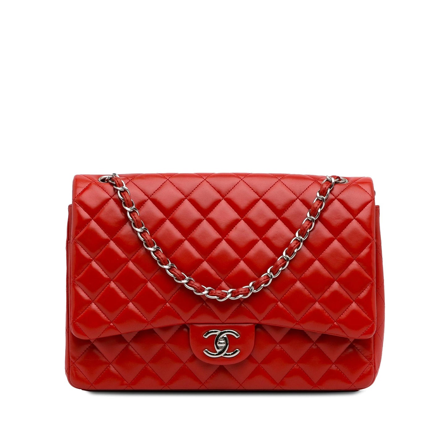 Chanel Maxi Classic Lambskin Double Flap (SHG-WfdiUz)