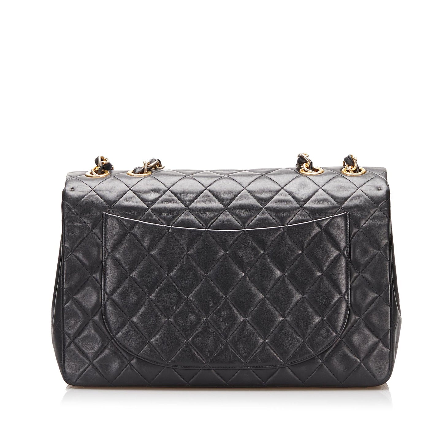 Chanel Maxi Classic Lambskin Single Flap (SHG-bKU9pk)