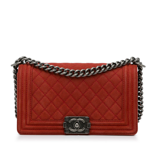 Chanel Medium Caviar Boy Flap Bag (SHG-TcE90L)