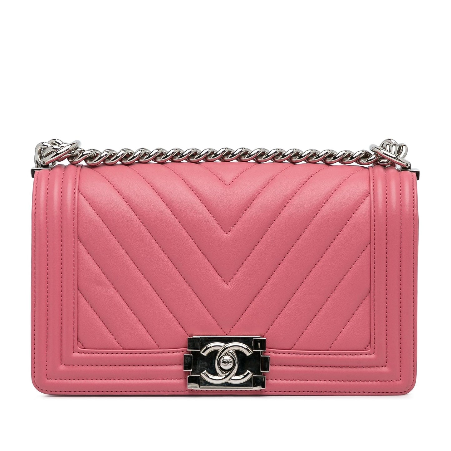 Chanel Medium Chevron Boy Flap (SHG-A6HoST)