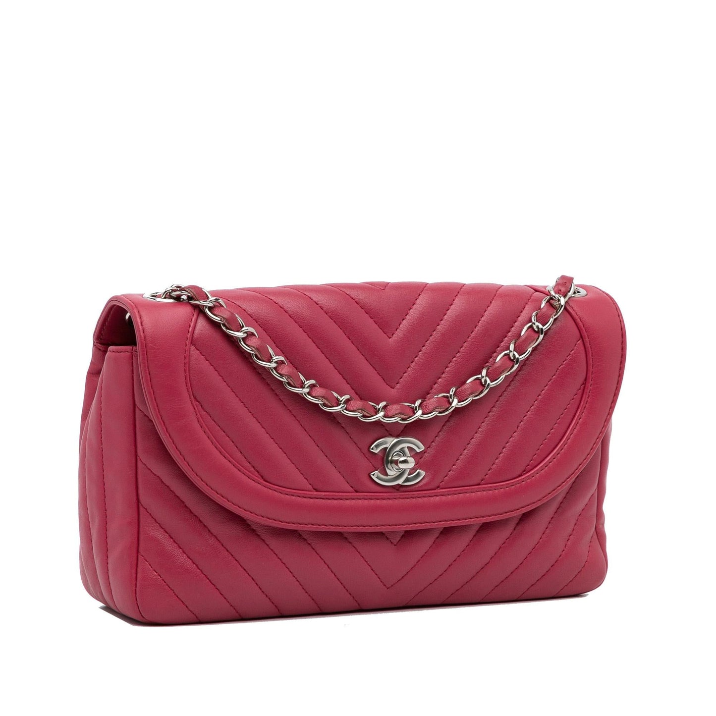 Chanel Medium Chevron Single Flap (SHG-4CNJVH)