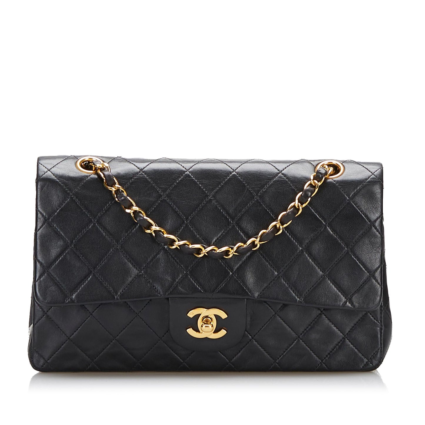 Chanel Medium Classic Lambskin Double Flap (SHG-Vy6wu2)
