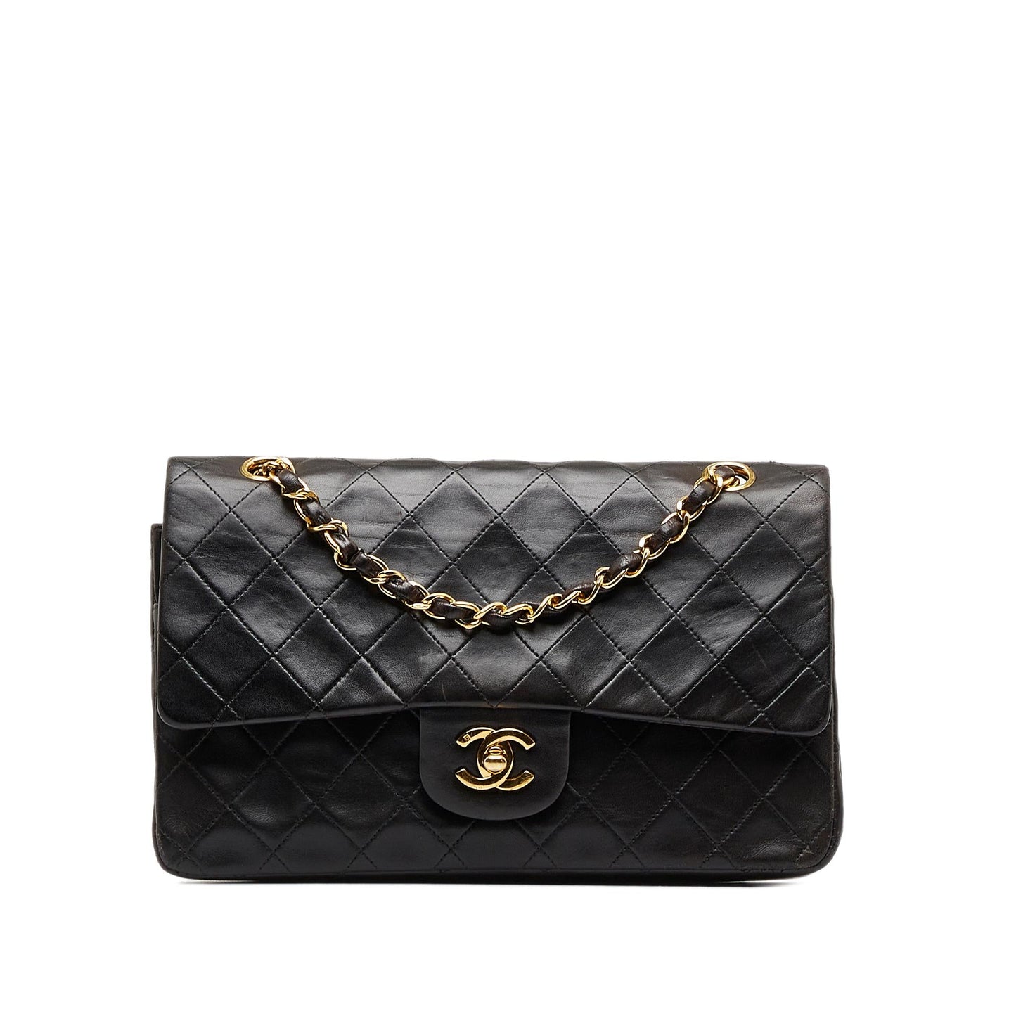 Chanel Medium Classic Lambskin Double Flap (SHG-Jtchhm)