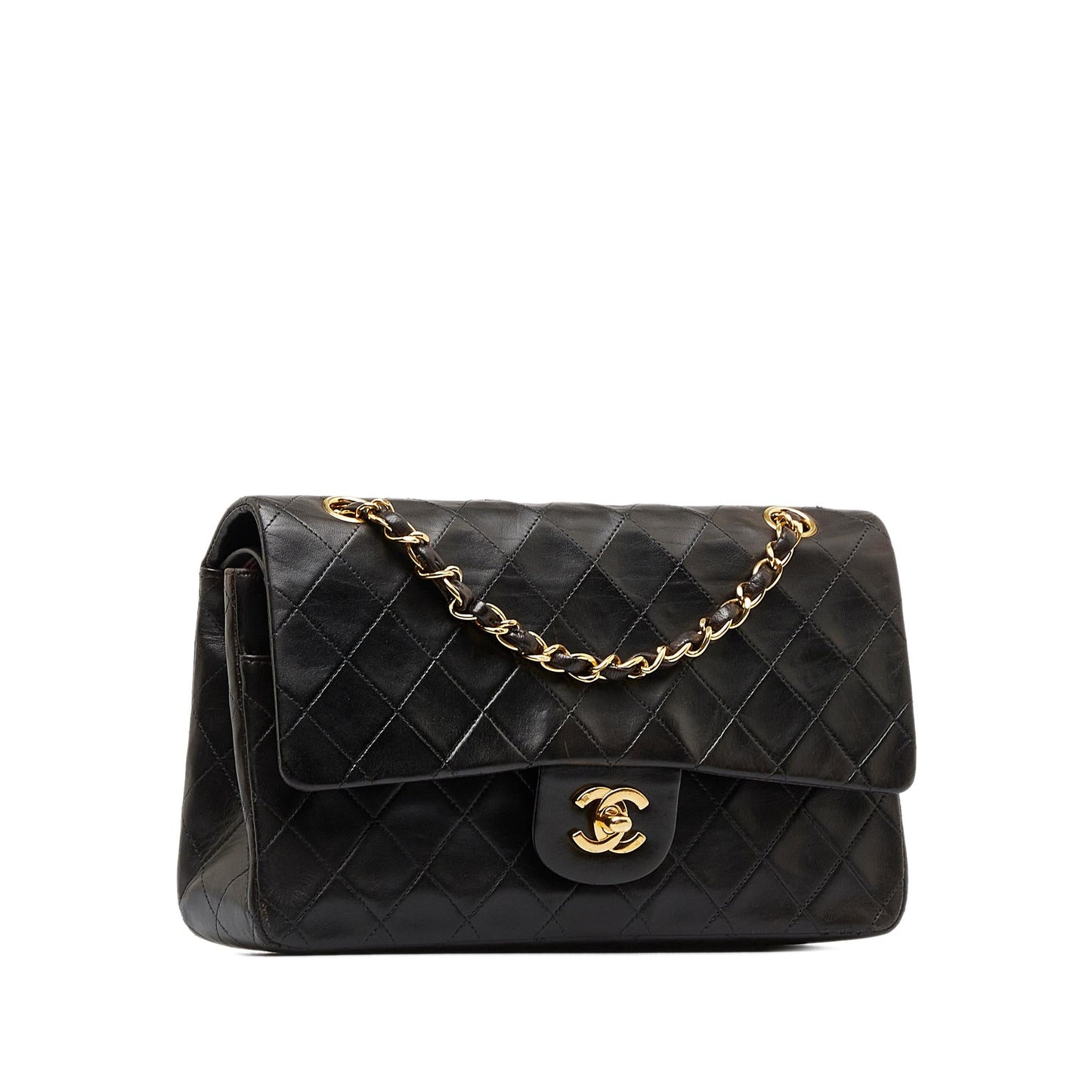 Chanel Medium Classic Lambskin Double Flap (SHG-Jtchhm)