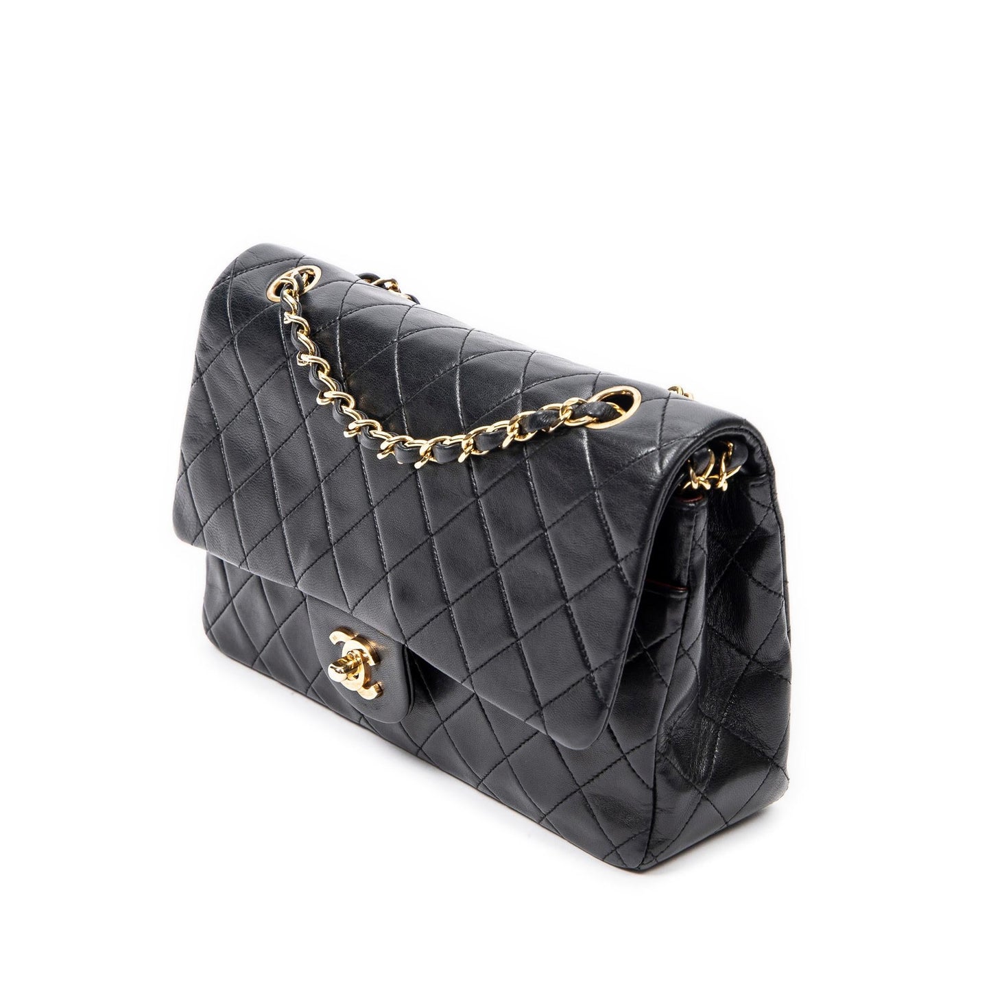 Chanel Medium Classic Lambskin Double Flap (SHG-lRIbs9)